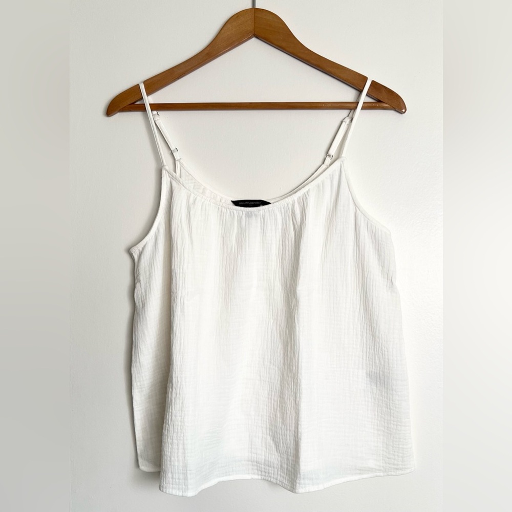 Banana Republic's Gauze Camisole in White